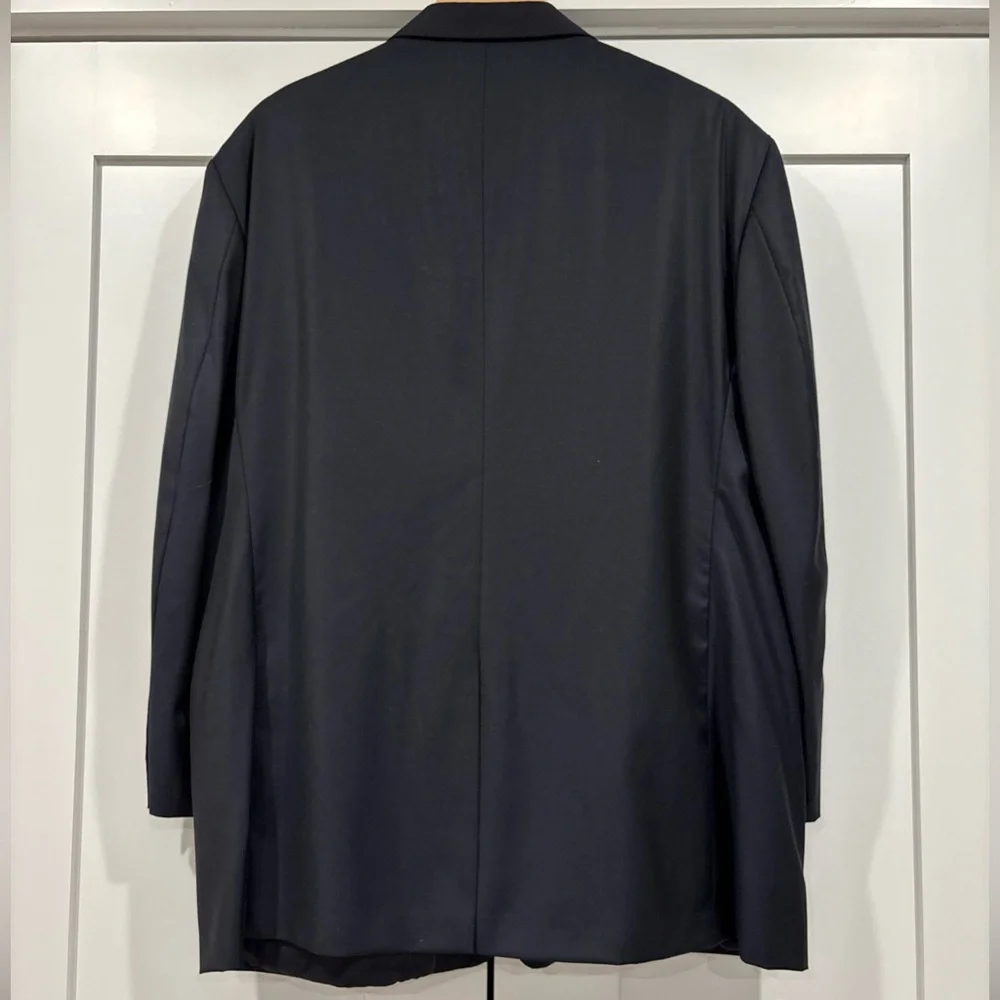 Classic Men's Black Blazer with Gold Buttons